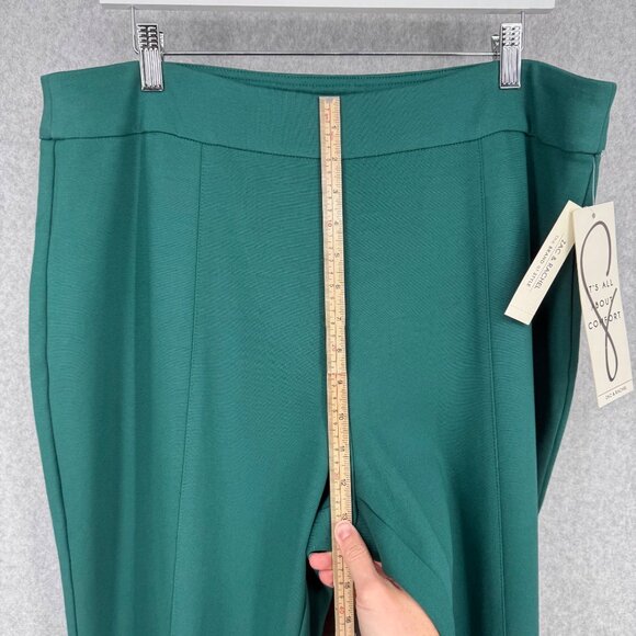 Zac Rachel Womens Figure Defining Pull On Ankle Length Pant Size XL Bayberry NEW - Picture 10 of 12